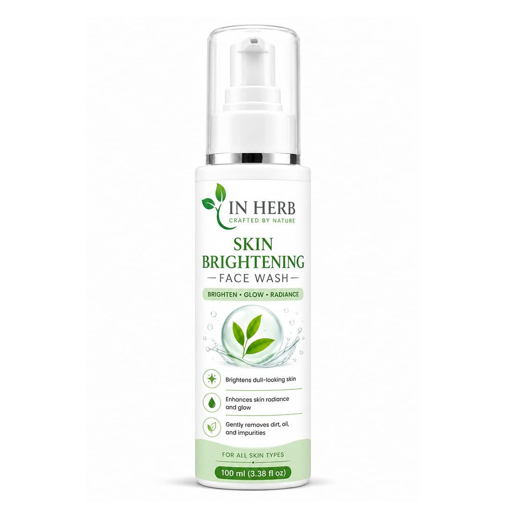 In Herb Skin Brightening Face Wash, Everyday Face Wash for Regular Skincare Routine, 100 ml