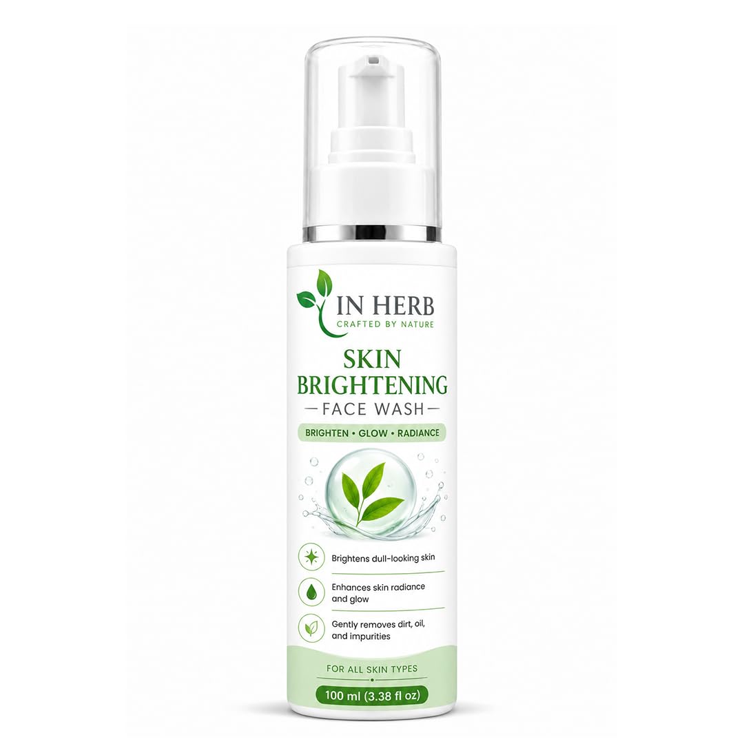 In Herb Skin Brightening Face Wash, Everyday Face Wash for Regular Skincare Routine, 100 ml