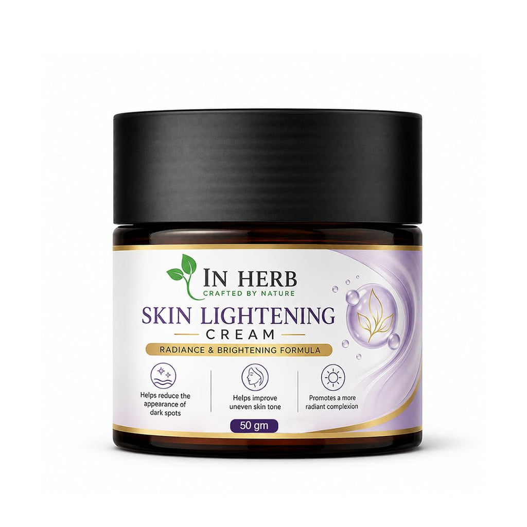 In Herb Skin Lightening Cream, for Everyday Use, Moisturizing and Nourishing Skin Care Formula, 50 gm
