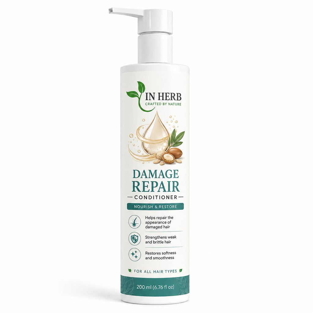 In Herb Conditioner for All Hair Types, Everyday Hair Care Formula with Easy-Rinse Application, 200 ml