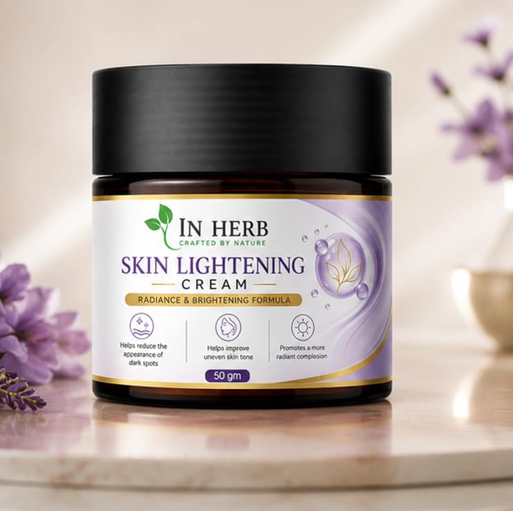 In Herb Skin Lightening Cream, for Everyday Use, Moisturizing and Nourishing Skin Care Formula, 50 gm