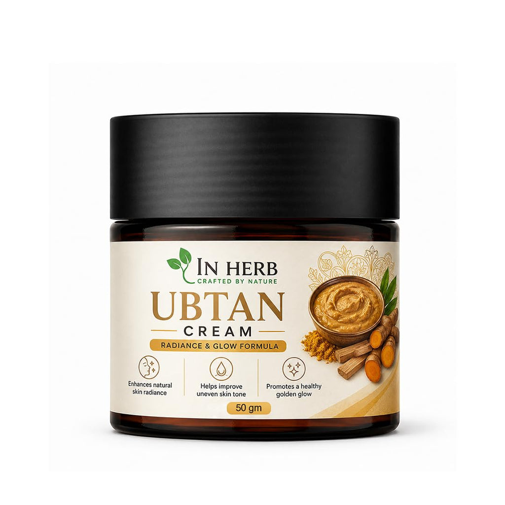 In Herb Ubtan Cream, Daily Moisturizing Face Cream with Traditional Ubtan-Inspired Formula, 50 gm