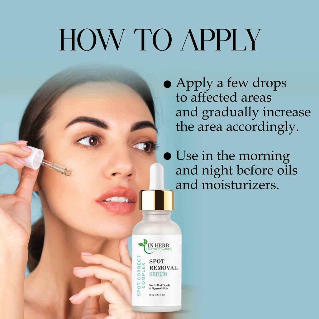 IN HERB Spot Removal Serum, AQUA, Aloe Vera extract 10%, Azelaic Acid 2%, Treats Dark Spots & Pigmentation, All Skin Types, 30ml (1.01 fl oz)