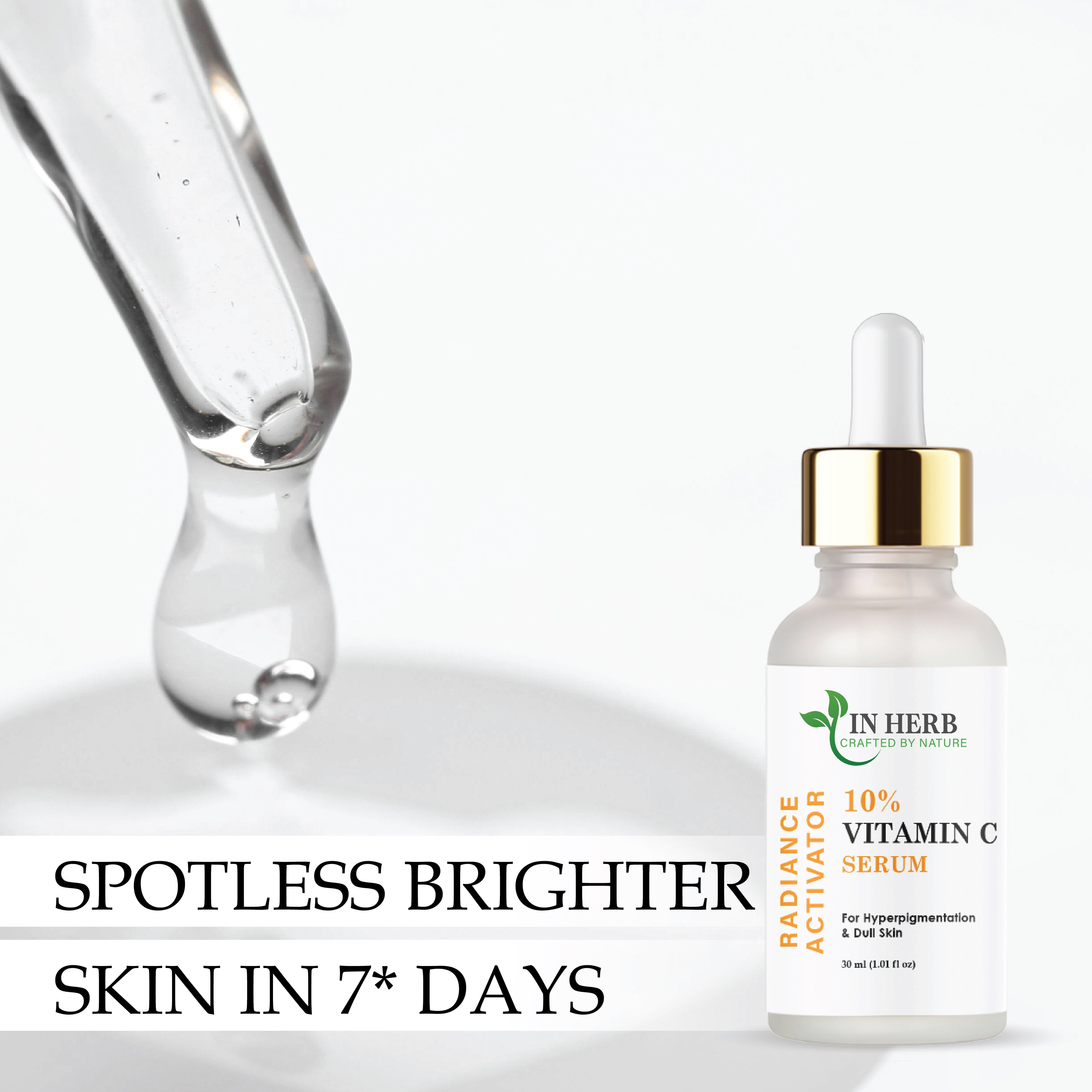 IN HERB Vitamin C 15% Serum for Hyperpigmentation & Dull Skin, 30ml (1.01 fl oz)