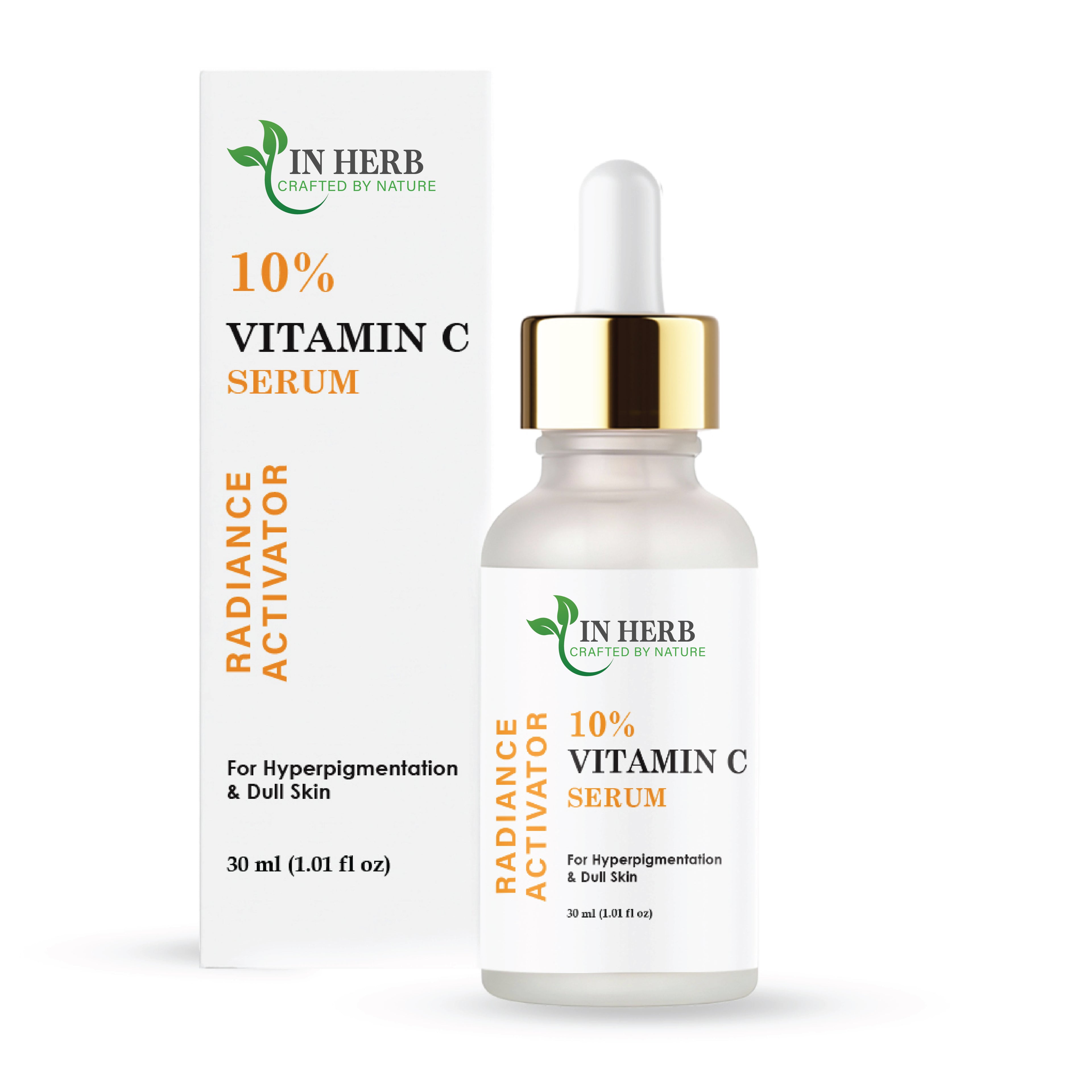 IN HERB Vitamin C 15% Serum for Hyperpigmentation & Dull Skin, 30ml (1.01 fl oz)
